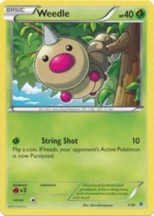 Weedle — Kalos Starter Set Pokémon TCG card by Sanosuke Sakuma