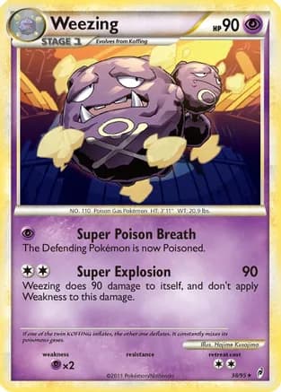Weezing — Call of Legends Pokémon TCG card by Hajime Kusajima