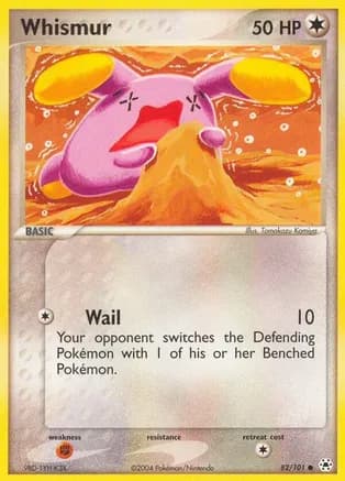 Whismur — EX Hidden Legends Pokémon TCG card by Tomokazu Komiya