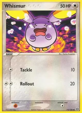 Whismur — EX Emerald Pokémon TCG card by Hajime Kusajima