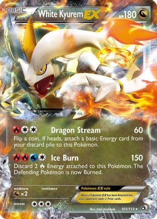 White Kyurem EX — Legendary Treasures Pokémon TCG card by Eske Yoshinob