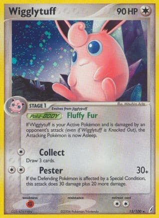 Wigglytuff — Crystal Guardians Pokémon TCG card by Mitsuhiro Arita