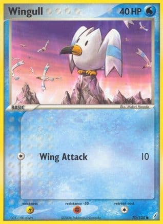 Wingull — Crystal Guardians Pokémon TCG card by Midori Harada