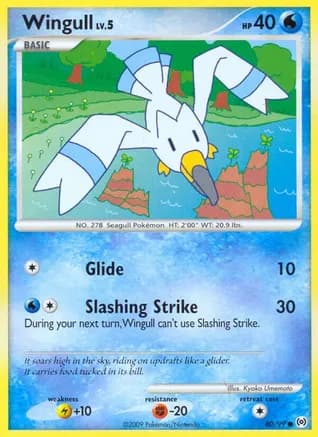 Wingull (80) — Arceus Pokémon TCG card by Kyoko Umemoto