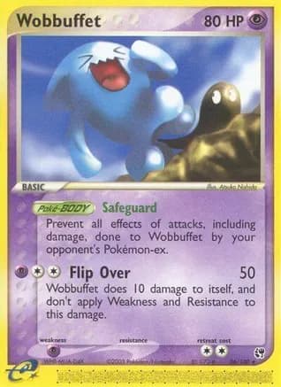 Wobbuffet — EX Sandstorm Pokémon TCG card by Atsuko Nishida