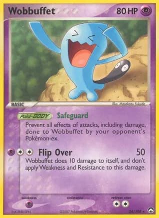 Wobbuffet — EX Power Keepers Pokémon TCG card by Masakazu Fukuda