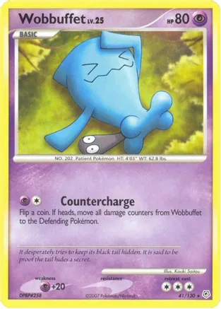 Wobbuffet — Diamond and Pearl Pokémon TCG card by Kouki Saitou