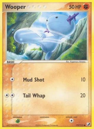 Wooper — EX Unseen Forces Pokémon TCG card by Kagemaru Himeno