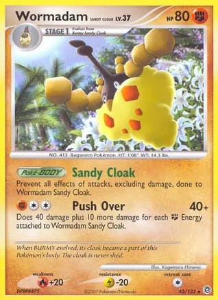 Wormadam Sandy Cloak — Secret Wonders Pokémon TCG card by Kagemaru Himeno