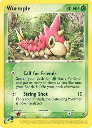 Wurmple — Dragon Pokémon TCG card by Midori Harada