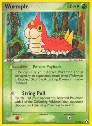 Wurmple — Legend Maker Pokémon TCG card by Yukiko Baba