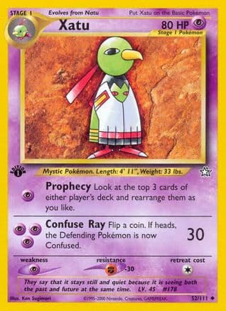 Xatu — Neo Genesis Pokémon TCG card by Sumiyoshi Kizuki