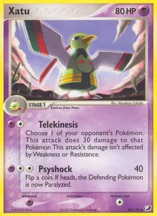 Xatu — EX Unseen Forces Pokémon TCG card by Masakazu Fukuda