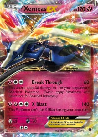 Xerneas EX — XY Base Set Pokémon TCG card by Sban Graphics
