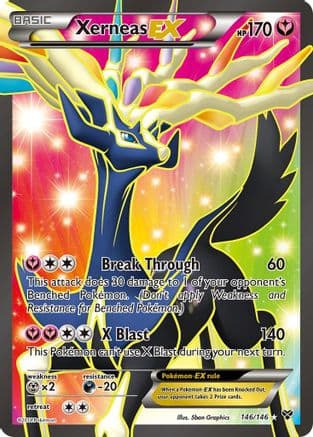 Xerneas EX (146 Full Art) — Pokémon TCG card