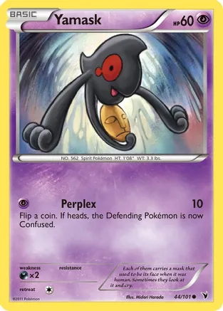 Yamask (44) — Noble Victories Pokémon TCG card by Midori Harada