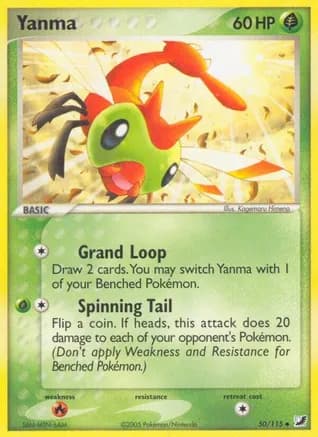 Yanma — EX Unseen Forces Pokémon TCG card by Kagemaru Himeno