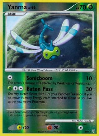 Yanma (Shiny) — Supreme Victors Pokémon TCG card by Midori Harada