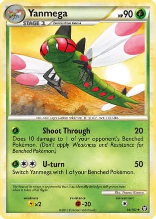Yanmega — Triumphant Pokémon TCG card by Naoyo Kimura