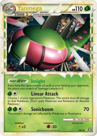 Yanmega (Prime) — Triumphant Pokémon TCG card by Noriko Hotta