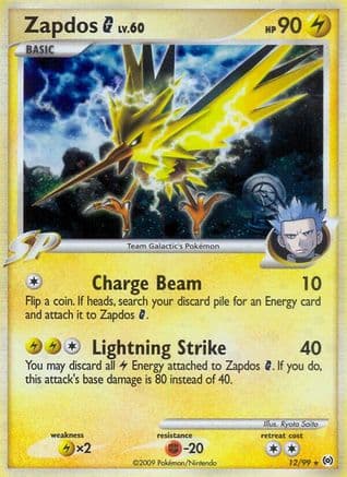 Zapdos G — Arceus Pokémon TCG card by Ryota Saito