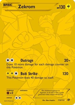 Zekrom (115 Full Art Secret Rare) — Legendary Treasures Pokémon TCG card by 5ban Graphics