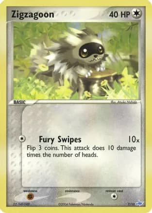 Zigzagoon — EX Trainer Kit 1: Latias & Latios Pokémon TCG card by Atsuko Nishida