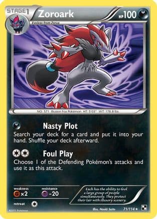 Zoroark — Black and White Pokémon TCG card by 5ban Graphics