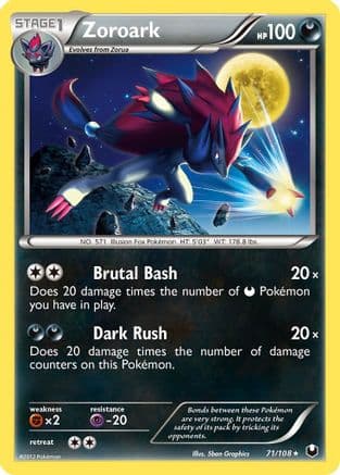 Zoroark — Dark Explorers Pokémon TCG card by 5ban Graphics