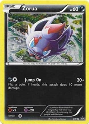 Zorua - BW12 — Black and White Promos Pokémon TCG card by Tomokazu Komiya