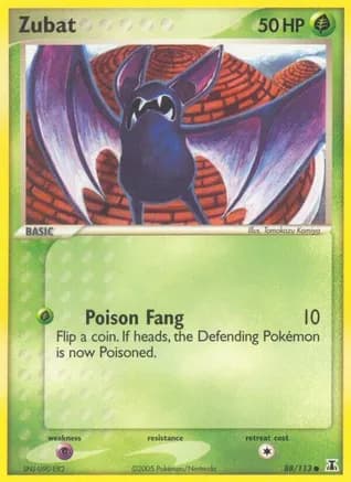 Zubat — EX Delta Species Pokémon TCG card by Tomokazu Komiya