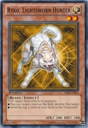 Ryko, Lightsworn Hunter — Structure Deck: Realm of Light Yu-Gi-Oh! card by KAZUKI TAKAHASHI