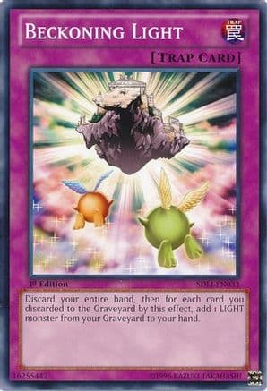Beckoning Light — Structure Deck: Realm of Light Yu-Gi-Oh! card by KAZUKI TAKAHASHI