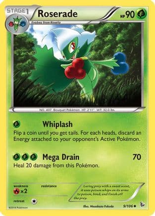Roserade — XY - Flashfire Pokémon TCG card by Gapao