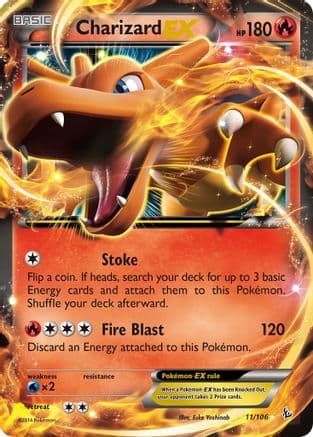 Charizard EX (11) — XY - Flashfire Pokémon TCG card by Eske Yoshinob