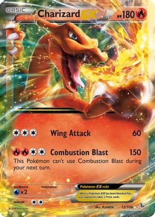 Charizard EX (12) — XY - Flashfire Pokémon TCG card by PLANETA