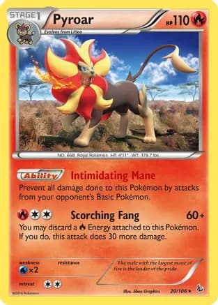 Pyroar — XY - Flashfire
