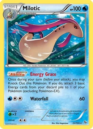 Milotic — XY - Flashfire Pokémon TCG card by Shin Nagasawa