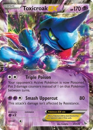 Toxicroak EX — XY - Flashfire Pokémon TCG card by PLANETA