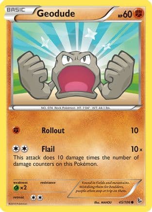 Geodude — XY - Flashfire Pokémon TCG card by MAHOU