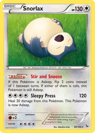 Snorlax — XY - Flashfire