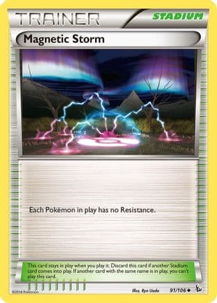 Magnetic Storm — XY - Flashfire Pokémon TCG card by Ryo Ueda