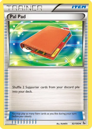 Pal Pad — XY - Flashfire Pokémon TCG card by PLANETA