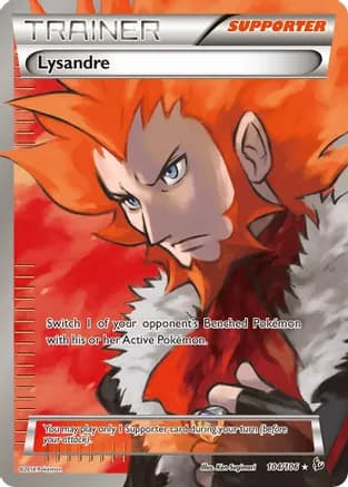 Lysandre (104 Full Art) — XY - Flashfire Pokémon TCG card by Ken Sugimori