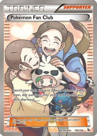 Pokemon Fan Club (106 Full Art) — XY - Flashfire Pokémon TCG card by Emi Ando