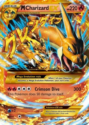 M Charizard EX (Y) (Secret) — XY - Flashfire Pokémon TCG card by 5ban Graphics