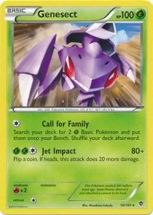 Genesect - 10/101 (BW Plasma Blast) — Deck Exclusives