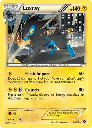 Luxray — Next Destinies Pokémon TCG card by Masakazu Fukuda