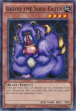 Bazoo the Soul-Eater (Shatterfoil) — Battle Pack 3: Monster League Yu-Gi-Oh! card by KAZUKI TAKAHASHI