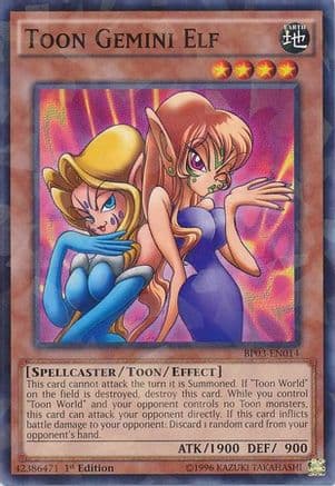 Toon Gemini Elf (Shatterfoil) — Battle Pack 3: Monster League
